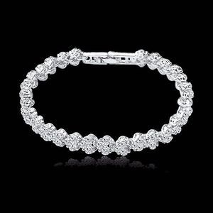 Diamond Like Designer Luxury Fashion Silver Zircon Simplicity Bracelet